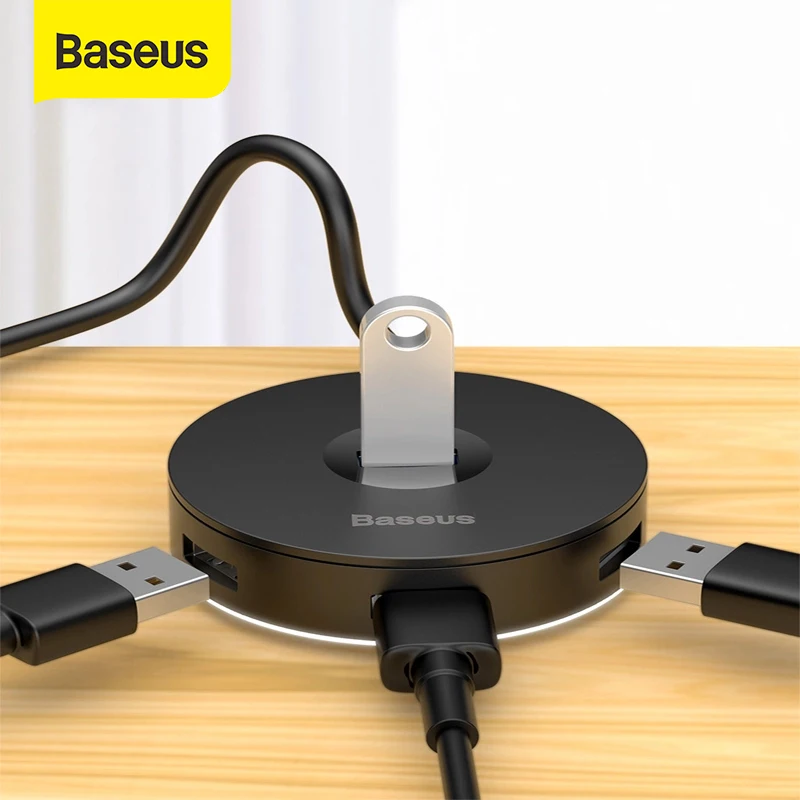 Baseus USB 3.0 USB C HUBสำหรับMacBook Proพื้นผิวประเภทC HUBอะแดปเตอร์USB  Micro USB 2.0อุปกรณ์เสริมคอมพิวเตอร์4พอร์ตUSB Splitter|ฮับ USB| - AliExpress