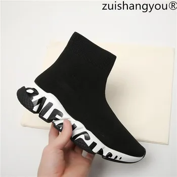 

The new style sneakers of European station autumn and winter and bare boots adopt the popular silhouette design, and the sole is