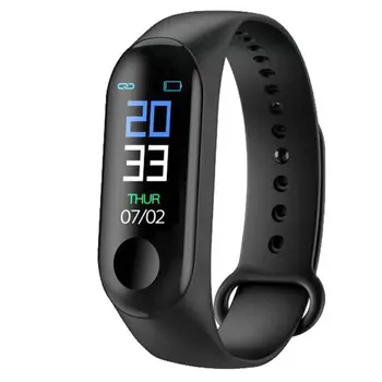 

Running Pedometer M3 Plus Blood Pressure Monitor Heart Rate Fitness Tracker Smart Bracelet Counter Waterproof Pedometers