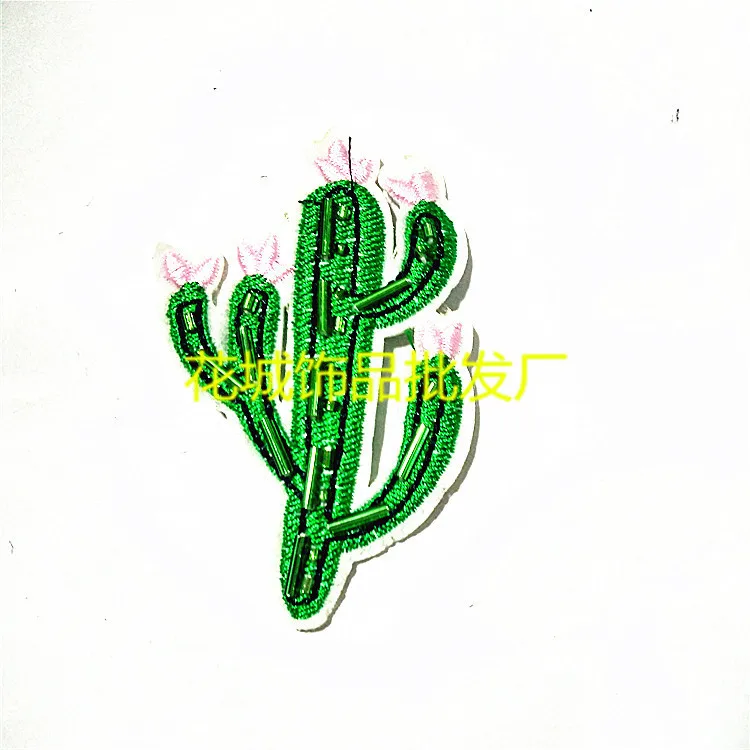 

Embroidered Plant Cactus Style Accessories Handmade Sewing Beads Shoe Accessories Clothes Shoes Accessories