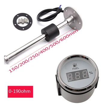 

0-190ohm Fuel Water Level Gauge Sensor for Boat Yacht Oil Fuel Level Gauge Sensors for Marine Car 52MM Fuel Level Meter