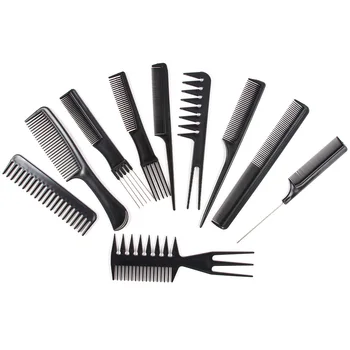 

10pcs/Set Professional Hair Brush Comb Salon Barber Anti-static Hair Combs Hairbrush Hairdressing Combs Styling Tools Hair Care