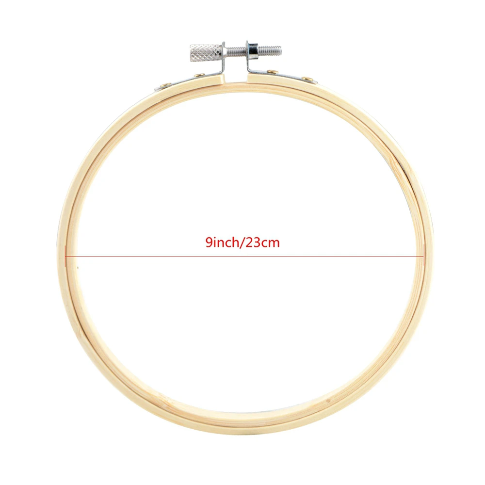 10/20 PCS 9 Inch Round Circle Cross Stitch Bamboo Wooden Embroidery Craft Hoops