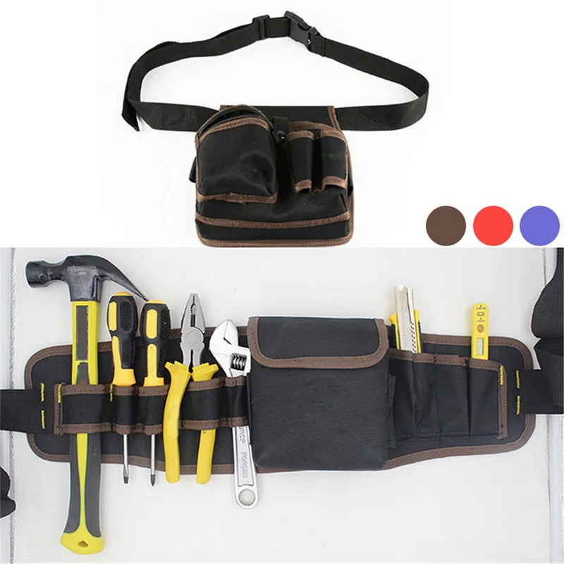 

Mechanics Canvas Tool Bag High Quality Hardware Utility Pocket Pouch Utility Bag With Belt