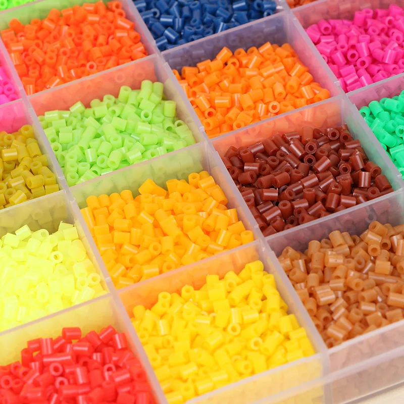 

Bean Puzzle 48 Color Set Children Handmade DIY Fight Beans Boxed 2.6 Size Fight Beans Educational Toy