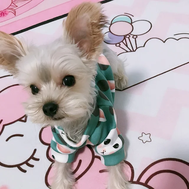 Winter Warm Pet Clothes for Small Dogs French Bulldog Yorkshire Sweatshirt Cozy Puppy Dog Sweater Hoodie mascotas gotas Clothing 3