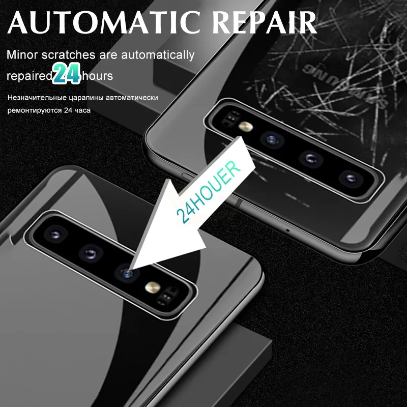 Premium Clear Soft Hydrogel Screen Protector Set - Front and Back Coverage (3-Pack)