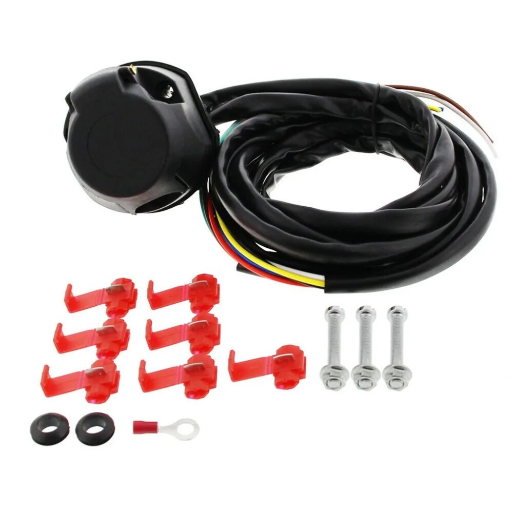 13 Core 2M Trailer Cable Kit Trailer Socket Set 13 Pin Electrical Kit E-Kit Harness Traction Hook Car Accessories
