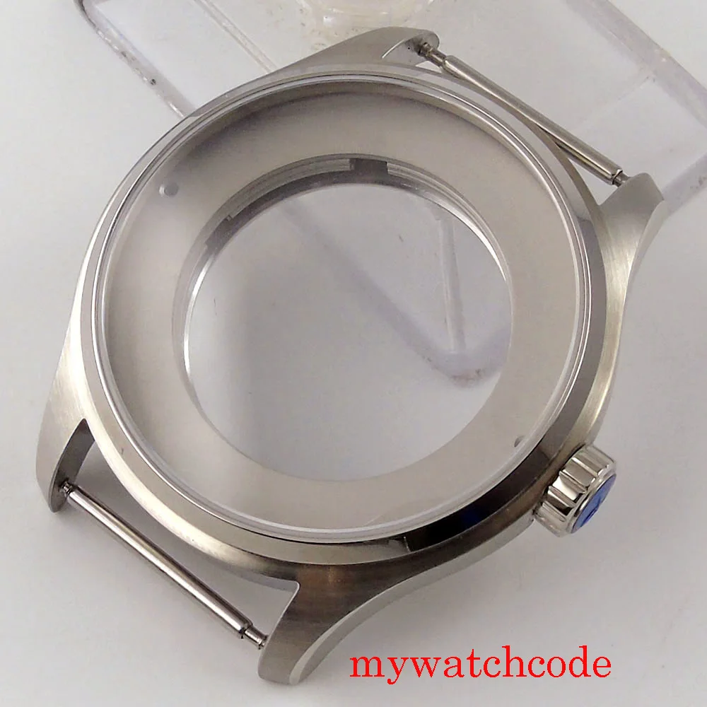 

Parnis 44mm Stainless Steel Watch Case Fit MIYOTA 8215 821A 8205 Mingzhu 2813 Automatic Movement 5ATM Waterproof Sapphire Glass