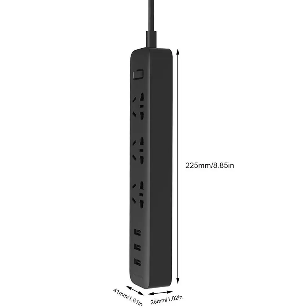Xiaomi 3 порта USB 2A Быстрая зарядка Sokect зарядное устройство интеллектуальная розетка защита от перегрузки удлинитель