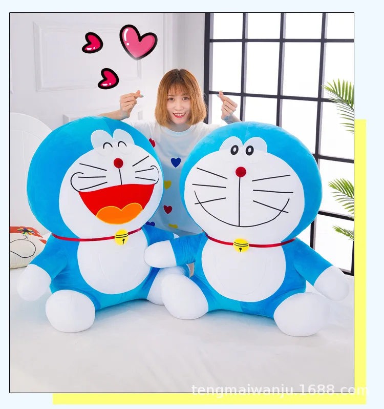 Cute Jingle Cat Doraemon Plush Toys Children Doll Girl Accompany Sleeping Doll Expression Stitche Anime Plush Elfe on The Shelf