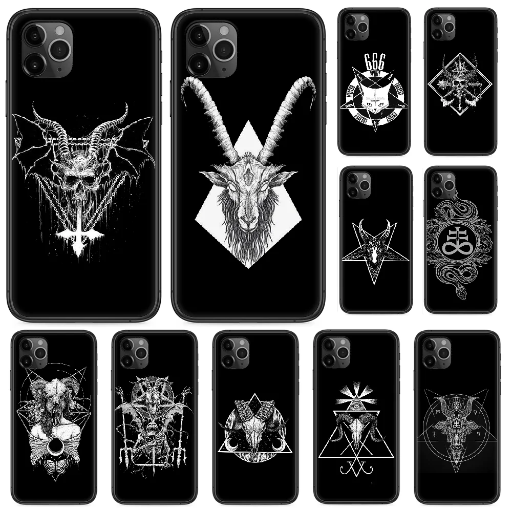Чехол для телефона с изображением демонического сатанического искусства iphone 4 4s 5