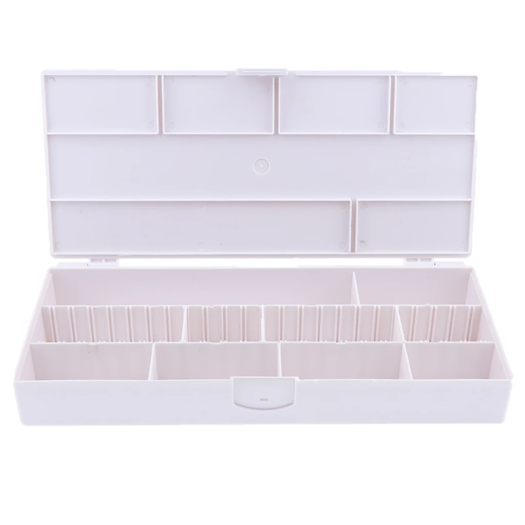 Caixa de Armazenamento do Prego Ferramentas de Manicure Acessórios de Estilo do Cabelo do Salão Vazio Transparente Organizador Case Titular Beleza Pinos 1 Apliques e perucas