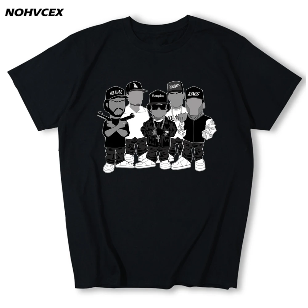 NWA N.W.A. Мужская футболка с коротким рукавом в стиле хип хоп|Футболки| |