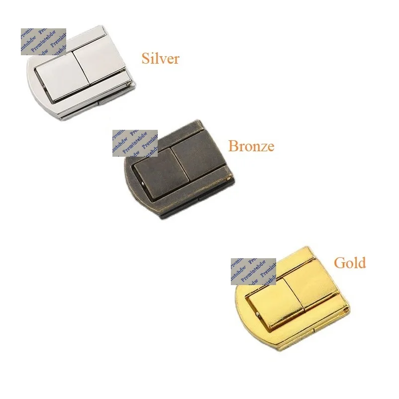 10Pcs Zinc Toggle Catch Hasp Lock With Screws For Suitcase Chest Trunk Jewelry Latch Toolbox Bronze Gold Silver
