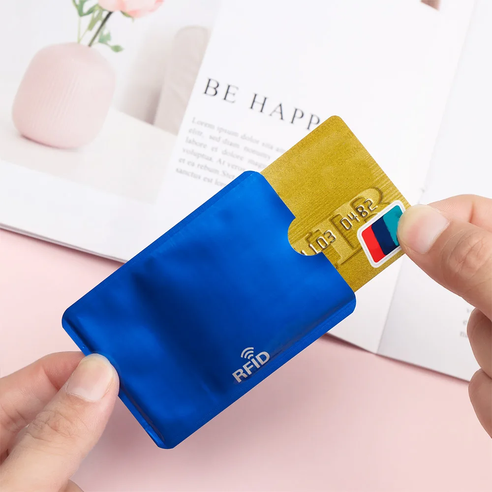 

10PCS RFID Credit Card Protector Safety Anti Theft Blocking Card Holder Sleeve Skin Case Covers Protection Bank Card Case