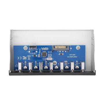 

9 Pin To 7 Port USB2.0 Hub 5.25 Inch CD-Rom Drive Bay CD Rom Front Panel For PC Case