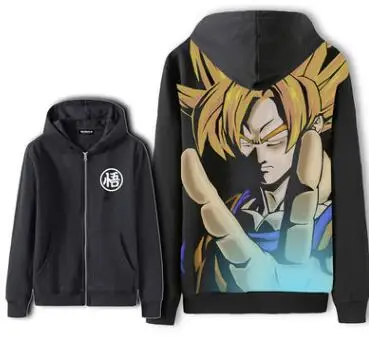 Новые зимние куртки и пальто худи Dragon Ball Аниме Мастер Роши Сон Гоку с капюшоном на молнии мужские толстовки на застежке - Color: 5