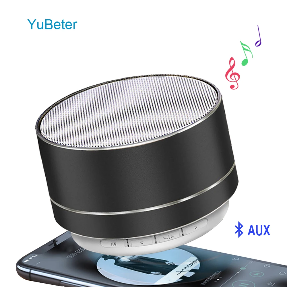 YuBeter Мини Портативный беспроводной Bluetooth колонки Бас Сабвуфер Hands Free колонки шумоподавление поддержка TF USB музыкальный плеер