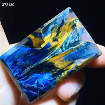 

Certificate Natural Blue Pietersite Women Chatoyant Rectangle Pendant Gemstone 44.2/28/11.4mm From Namibia AAAAA