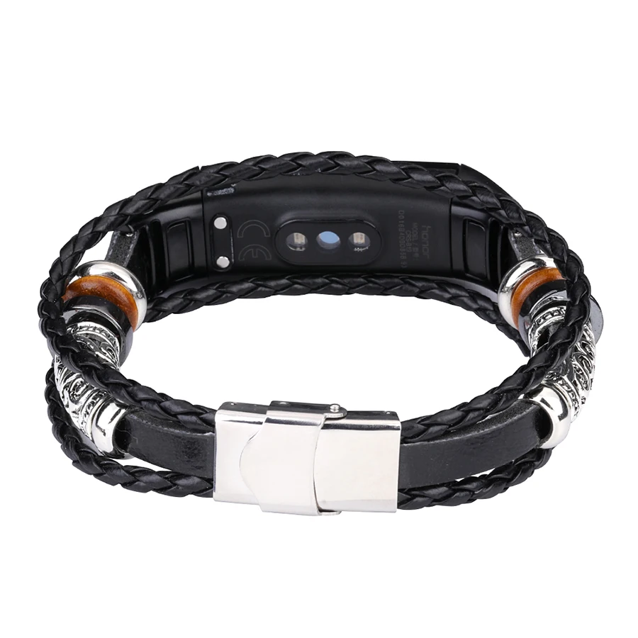 Ремешок для Honor Band 5 кожаный сменный Браслет для huawei Honor Band 4 5 браслеты для Honor Band 4 ремешок