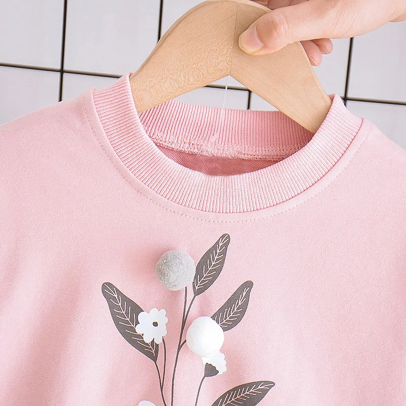best Baby Clothing Set 0-4 years old baby girl clothes spring and autumn pure cotton suit girl flower home clothing baby girl leisure two-piece suit Baby Clothing Set for girl