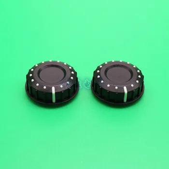 

10 Piece 25.5 * 10mm black and white plastic knob flower shaft inner hole 6mm potentiometer band switch panel adjustment knob