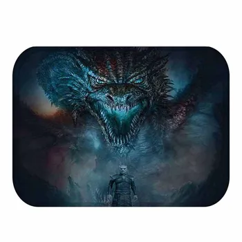 

OEM LOGO Dragon Custom Gift Carpet Flannel Non-slip Bathroom Doormat Clean Living Room Rug Can Wholesale Diy Image E0643