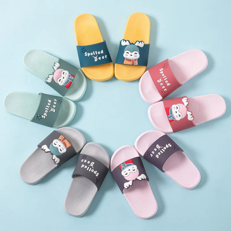 Мини шлепанцы Melissa Jelly для девочек Мультяшные с оленем летние фруктами детей