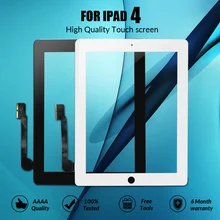 Сенсорный экран 9,7 дюйма для iPad 4 A1458 A1459 A1460, сменный сенсорный экран, дигитайзер, сенсорная стеклянная панель для iPad 4, Внешний ЖК-экран