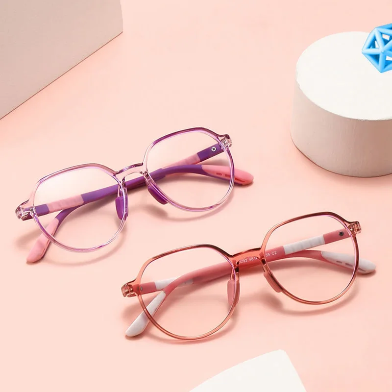 Anti-blue Light Kids Glasses Children Boys Girls Computer Glasses Protection Eyeglasses Ultra Light Frame Protection