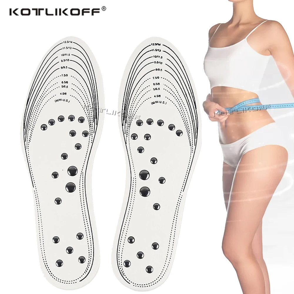 18 Magnets Unisex Magnetic Therapy Insoles Magnet Health Care Foot Massage Shoe Pad Sliming Loose Weight Cushion | Обувь