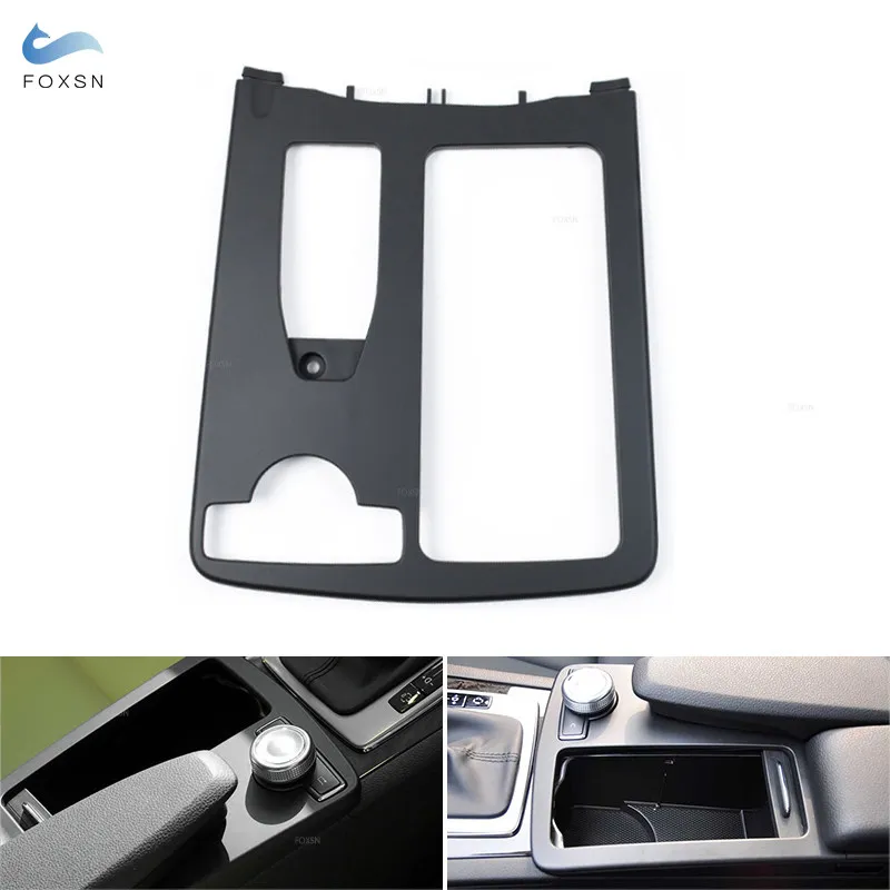 

RHD For Mercedes Benz W204 C180 C200 C220 W212 E300 Car Accessories Center Console Water Cup Holder Shutter Outer Frame Cover