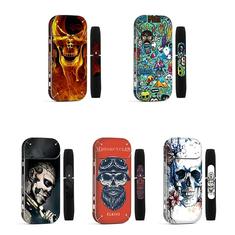 Punk Skull Adhesive Printing Label Sticker Skin Universal Case Cover For Iqos 2 4plus Cd Dvd Player Bags Aliexpress