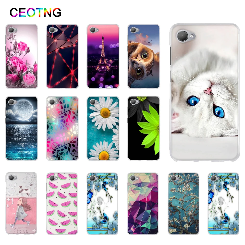 Silicone Case for HTC Desire 12 5.5 inch Soft TPU Back Cover Shells Print Painted Fundas Phone Bags | Мобильные телефоны и