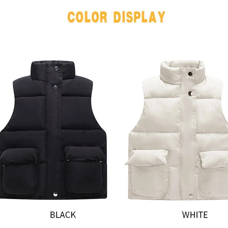 Thicken Winter Baby Girls Warm Outerwear Waistcoat Children Sleeveless Jacket Girl Winter Waistcoat 1 Piece Kids Clothes