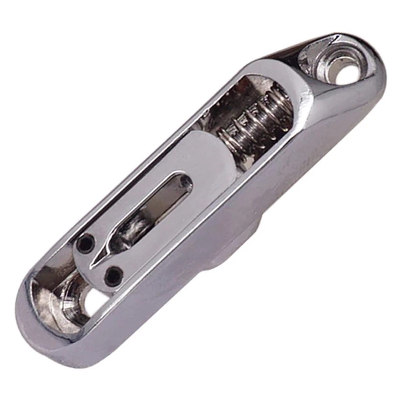6 Pcs Single Individual Bridge Saddles Tailpiece with Screws Wrench Set for 6 String Electric Guitar Bass Parts