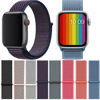 

Band For Apple Watch Series 3/2/1 38MM 42MM Nylon Soft Breathable Replacement Strap Sport Loop for iwatch series 4 40MM 44MM