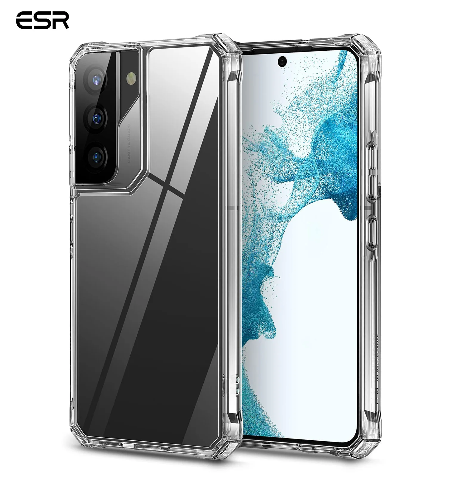 ESR for Samsung Galaxy S22 Case Shockproof Airbag Case for Samsung S22 Clear Hard Back Case Protective Bumper Phone Cover