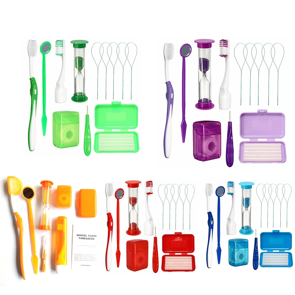 Kit De Cepillo 2 Interdentales Hilo Dental 5 M