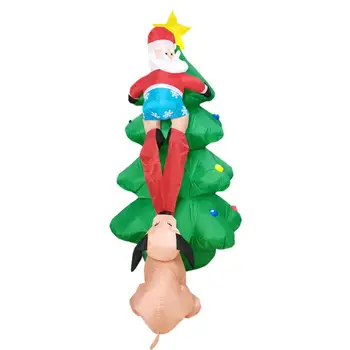 

1.85M LED Christmas Inflatable Tree Airblown Inflatable Climbing Tree Santa