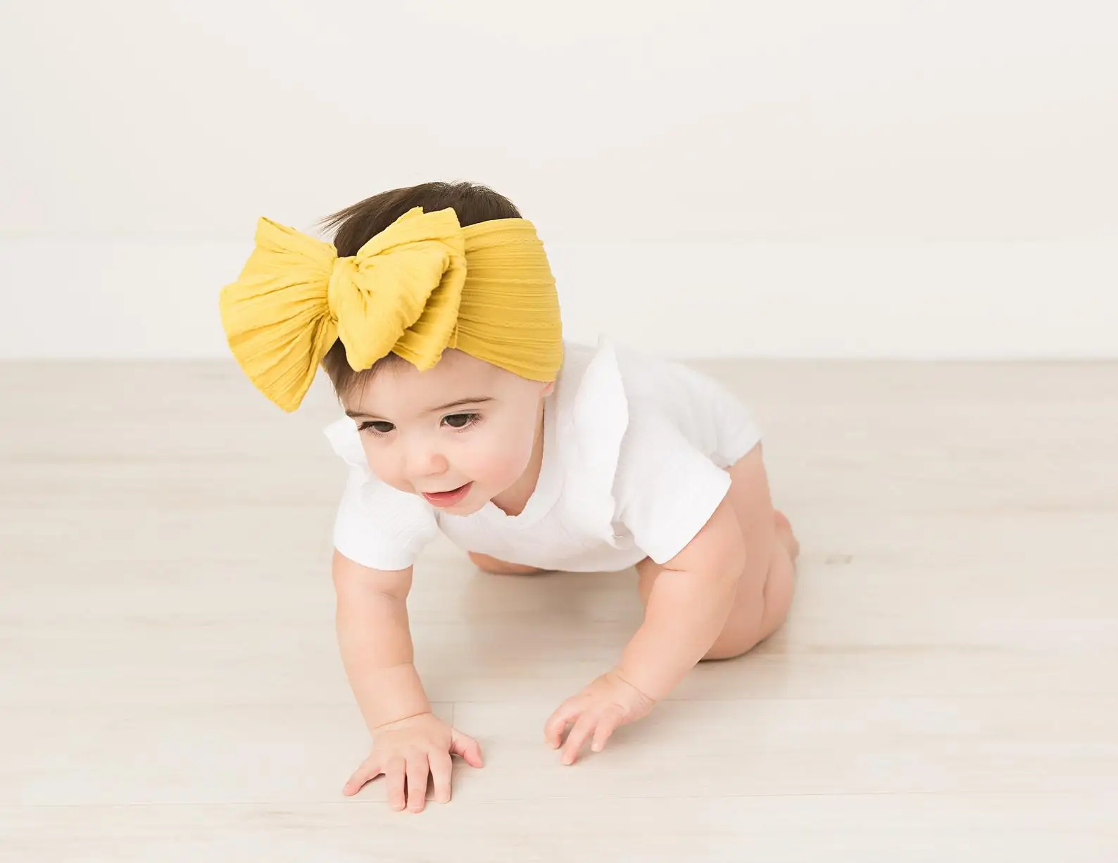 Three Layers Large Bow Baby Headband Cable Knit Girls Turban Newborn Messy Headwrap Baby Gift Super Soft Infant Headband JFNY207 baby accessories bag	