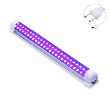 

10W 48LED UV Black Light Fixtures UV Lights Bar LED Strip Lamp EU/US Plug Bacterial Kill Mite Home Lamp