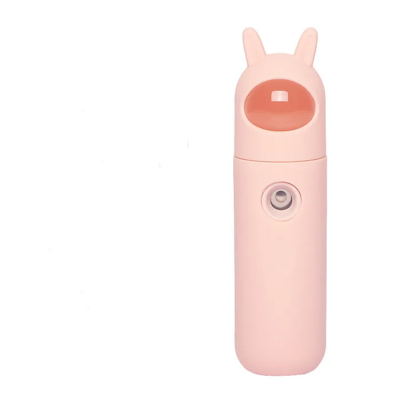 USB Pink Air Humidifier Bear Rabbit Portable Clean Care Skin Nano Spray Aroma Diffuser Facial Hydrating Spray Steamer