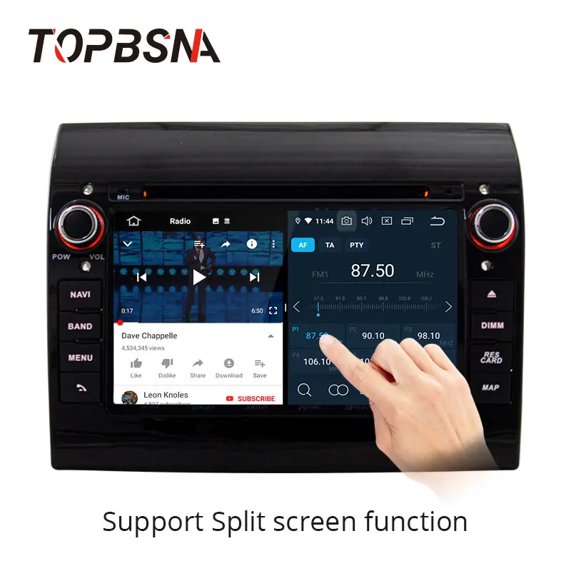 Excellent TOPBSNA Android 9.0 Car Multimedia Player GPS For Fiat Ducato 2008-2015 CITROEN Jumper PEUGEOT Boxer 1 Din Car Radio Stereo WIFI 1