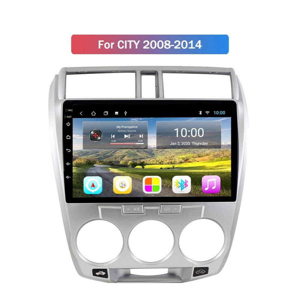 Автомобильный GPS-навигатор на Android для HONDA CITY 2008-2014 радио с RDS BT Mirror-Link Wifi Aux 4G AHD DSP IPS