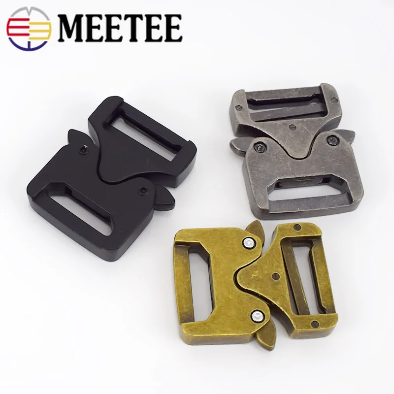 Meetee 1/2/4 шт Пряжка ID27mm открытый металлический ремень крюк для рюкзака поясные