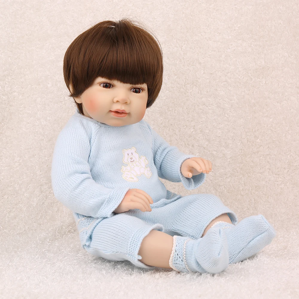 55 см Reborn Baby Princess кукла полная виниловая смешная игрушка 22 дюймов прекрасный мальчик красивый Bebe красивое платье горячая Распродажа