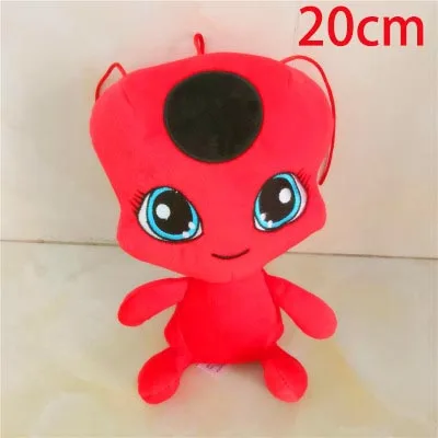 20cm 15-20 см, божья коровка, плюшевые куклы, леди, жук, мягкие игрушки, детские маскарадные маски, сумки, аксессуары, подвеска, плагг и Тикки, кот Нуар - Цвет: 20cm