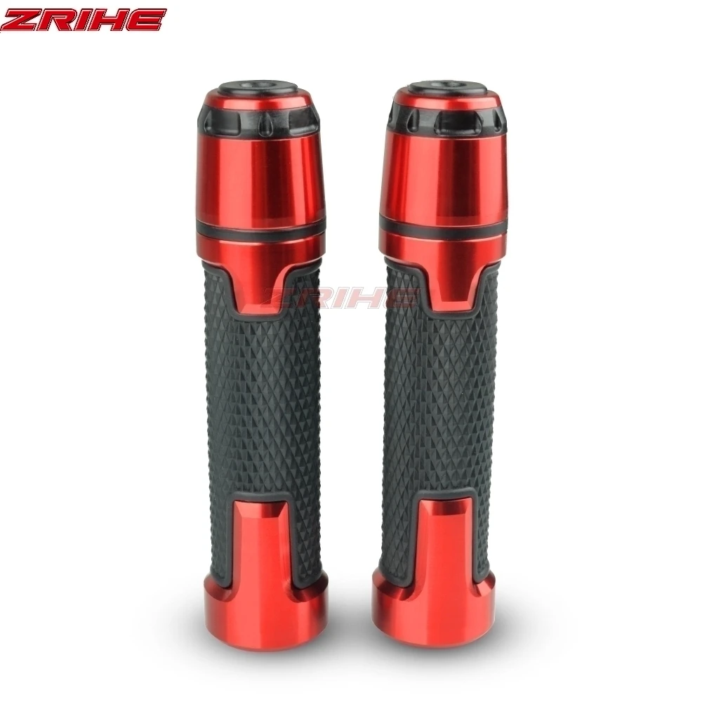 Мотоцикл Универсальный accessories7/" 22 мм мотоцикл рукоятка шапки/руль GripsFor YAMAHA YZF-R6 R25 R15 R125 R1S FZ6R - Цвет: Red